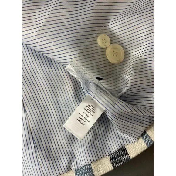 Talbots women's 6 pink navy blue plaid long sleeve single button suit blazer NWT - Picture 5 of 8